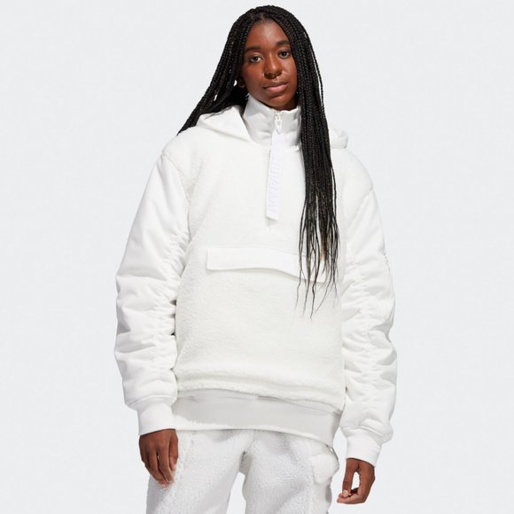 ADIDAS Ivy Park "Icy Park" 1/2 Zip Sherpa Jacket - Picture 14 of 15